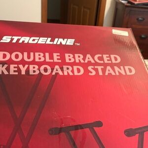 Double Braced Keyboard Stand in Red